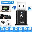 Bluetooth-compatible 5.0 Transmitter Receiver 4-in-1 Multifunctional Usb Wireless Car Audio Adapter Dongle