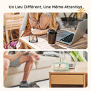 BOIFUN 2K 5" Baby Monitor Camera, Colorful Night Lights, 360° Rotation with Phone App, Motion Monitoring, Automatic Tracking