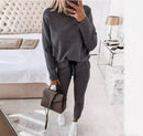 Autumn Women Tracksuit Sweatshirt Drawstring Pants Suit Female 2022 Fashion Ladies Casual Loose Long Sleeve Pullover Sports Set