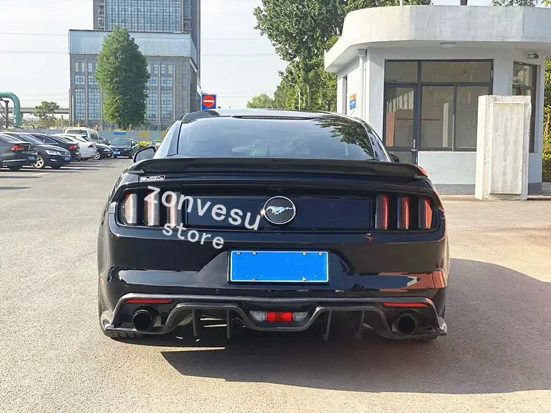 For Ford Mustang 2015--2020 Year Spoiler ABS Plastic Rear Trunk Wing Car Body Kit Accessories