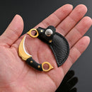 Mini Claw Knife Keychain Hanger Fruit Knife EDC Mini Blade Pocket Key Claw Chain Outdoor Tools Portable Delivery Knife Fashion