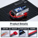 Zeee 2S 2200mAh Shorty RC Lipo Battery 7.4V 50C T/XT60 Plug Softcase RC Car Truck Buggy FPV Drone Helicopter Airplane RC Parts