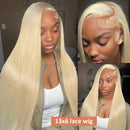 250 Density Human Hair Wigs Blonde 613 Lace Front Wigs 13x6 Straight Human Hair Lace Frontal Wig Brazilian Hair Wigs for Women
