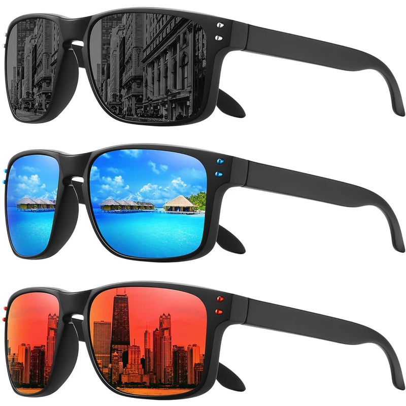 Fashion Polarized Square Sunglasses for Men and Women High Qualiy Finish Sun Glasses UV Protection Glasses