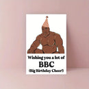1 pc funny birthday card with muscle boy birthday card, best gift for brothers, friends and family.