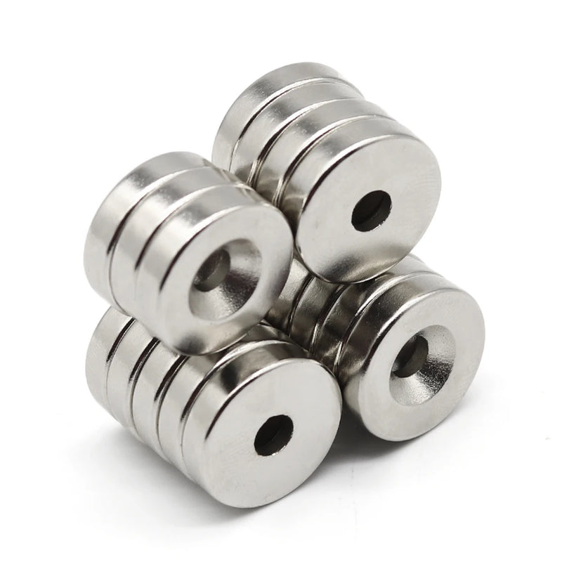 2/5/10/20 Pcs 20x5-5 Round NdFeB Neodymium Magnet N35 Super Powerful Small imanes Permanent Magnetic Disc 20x5 Hole 5