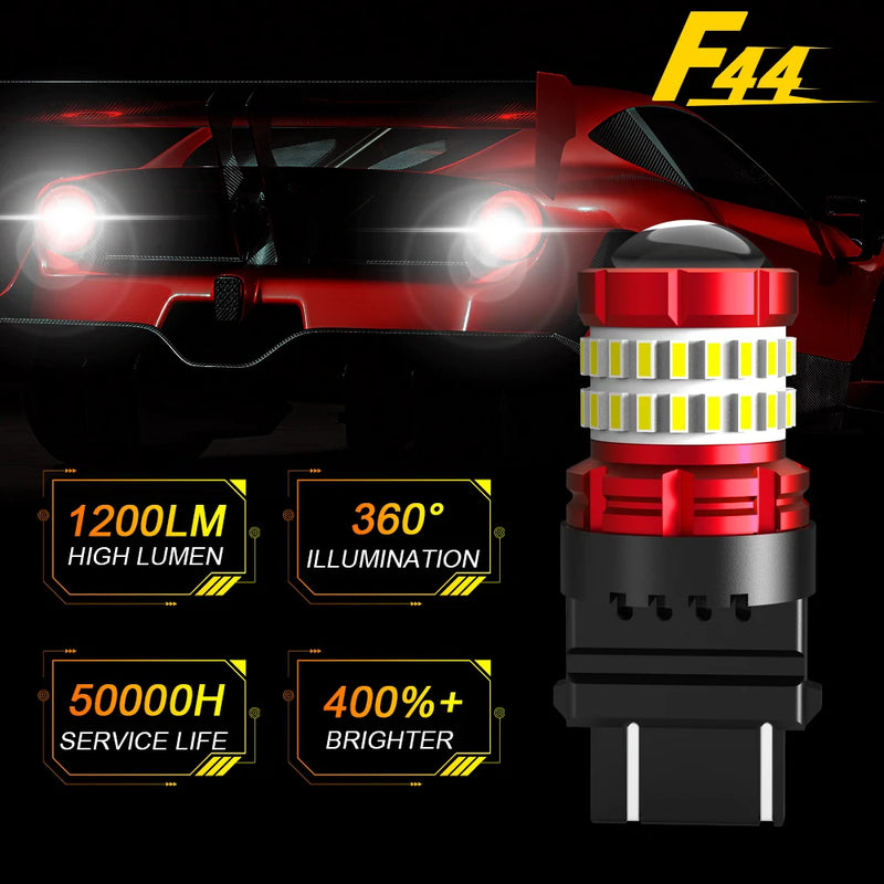 BMTxms 2x Car LED Light P21W 1156 BA15S 1157 P21/5W BAY15D T20 W21W 3157 P27 5W Auto Brake Lamp Reversing Daytime Running Lights