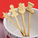 4pcs New Year 2023 Christmas Spoon Xmas Gifts Party Table Ornaments Milk Coffee Spoon Christmas Kitchen Decorations Tableware