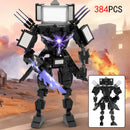 New Skibidi Toileted Action Figures Building Blocks Titan Drill Man Speakerman TVman Model Toys for Kid Xmas Halloween Gift