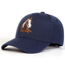 Unisex Horse Embroidery  Baseball Caps Spring Autumn Outdoor Adjustable Casual Hats Sunscreen Hat