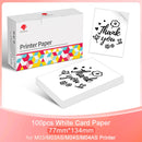 Phomemo M03AS M04S M04AS Adhesive Thermal Paper White Thermal Transparent Sticker Paper Photo Paper for Home Office Note Study