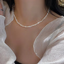 YWYC 4-5mm Barock Süßwasserperlen Halsketten 38cm 45cm 50cm 925er Sterlingsilber Halsketten Schmuck Geschenk 2026 Neuheiten
