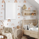 Large Boho Rainbow Child Vinyl Wall Sticker For Baby Room Decor Bedroom Accessories Decorative Adhesive Wallpaper Wall Decor