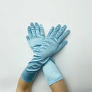 38CM Satin High Elasticity Solid Women Halloween Cosplay Stage Performance Etiquette Gloves Sun Protection Sunscreen Fashion