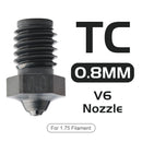 C Trianglelab Phaetus collaboration Tungsten Carbide Nozzle v6 Super Wear-Resistance DLC coating M6 thread for v6 hotend DDE blv
