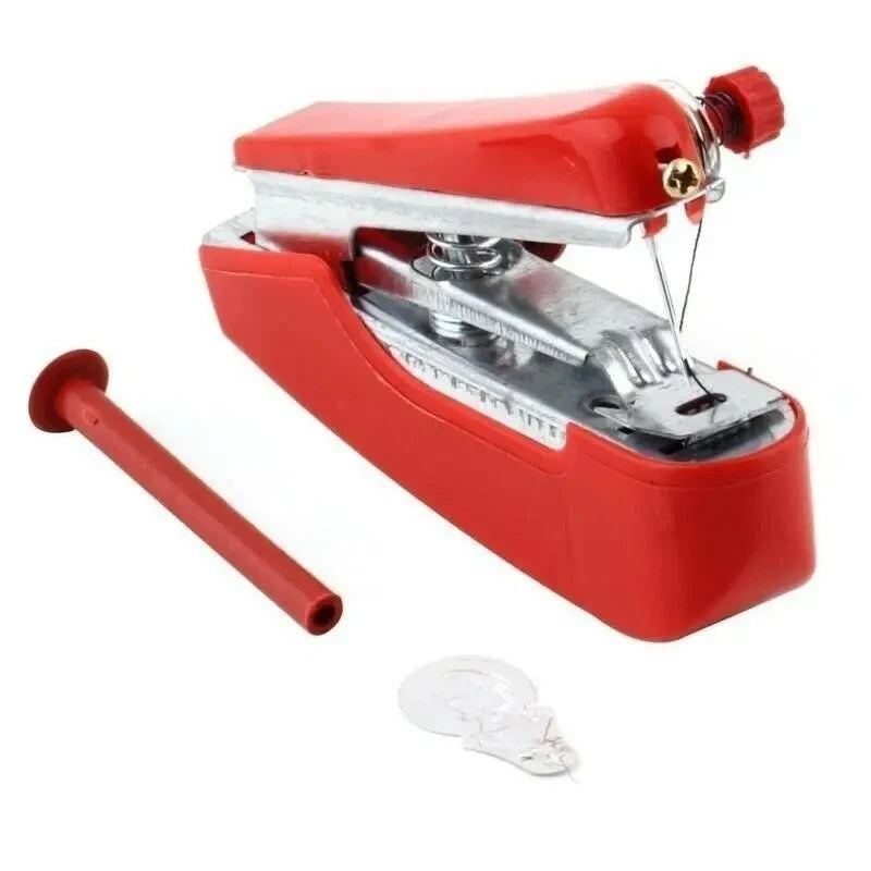 1Pc Mini Sewing Machines Needlework Cordless Hand-Held Clothes Useful Portable Manual Sewing Machines Handwork Tools Accessories