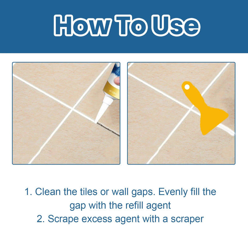 Professional Tile Grout Repair Sealant Gap Filler Multifunction Waterproof Mouldproof Wall Tile Filling Agents Beauty Seam Agent