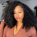 The Curl Halo | 3-in-1 Drawstring Half Wig, Brazilian Remy Curly