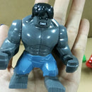 Anime Figure Marvel Superhero Mini Building Block Doll The Hulk Iron Man Assembly Building Block Toy Children's Birthday Gift