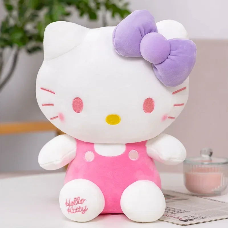 Sanrio Hello Kitty Kuromi Melody Cinnamoroll Stuffed Toys Kawaii Baby Gifts Christmas Stuffed Toys Children Dolls for Kids