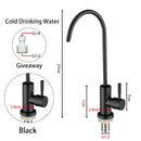 ULA 1/4"Kitchen Faucets Direct Drinking Tap Stainless Steel Water Purifier Faucet Single Cold Water Sink Faucet Filter Faucet