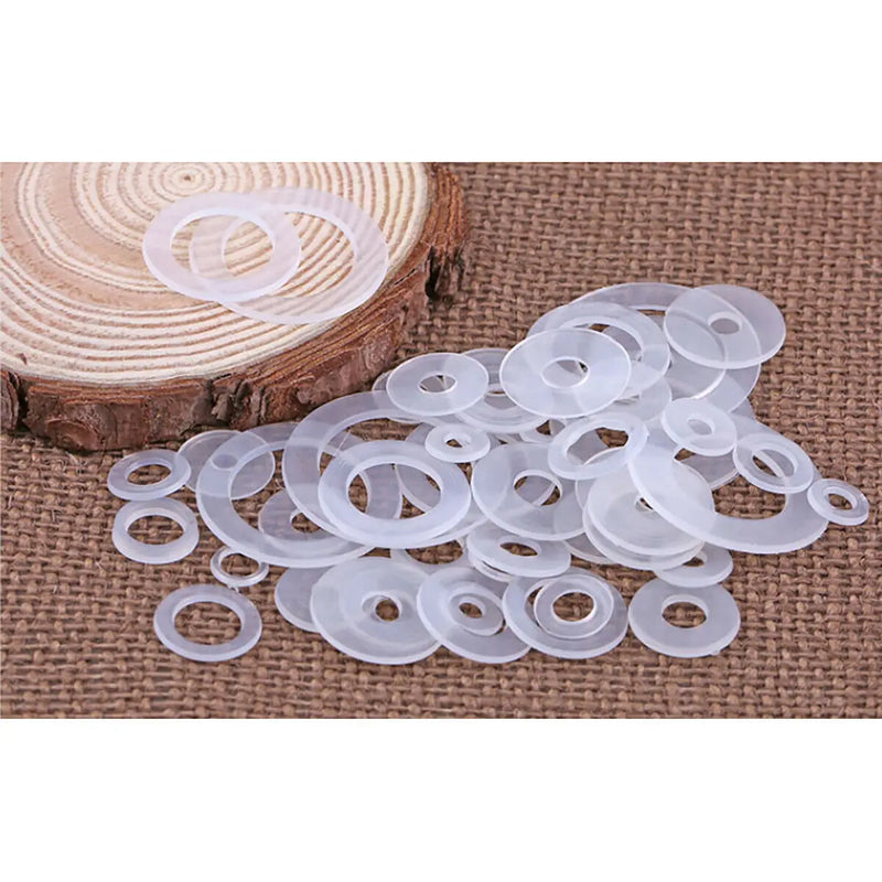 30/50/100pcs M3 M3.5 M4 M4 M5 M6 M8 M10 M14 M16 M18 M20 Plastic Nylon Flat Washer Plane Spacer Insulation Gasket Ring For Screw