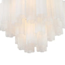 The Amber Orbit | Tiered Glass Chandelier with E14 Sockets