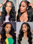 Body Wave Wig 13x4 Lace Frontal Wig Malaysian Human Hair Wig 13x6 Transparent Swiss Lace Wig For Women Natural Black Wigs Jarin