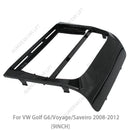 Autoradioblende 9 Zoll Rahmen Audio Einbauadapter Armaturenbrett-Verkleidungssätze für VW Golf G6/Voyage/Saveiro 2008-2012 Doppel-DIN-Radioplayer