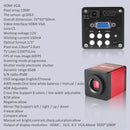 YIZHAN Digital Microscope 4K FULL HD HDMI VGA 1080P Industrial Camera C-Mount Via Type Measurement 150x Lens For Soldering Phone