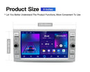 Kapud 8" Android 10.0 Car Radio Multimedia Player Stereo For Ford Focus 2 Kuga Fiesta Mondeo 4 C-Max Carplay Navi BT GPS Wifi