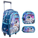 Boy Girl's School Backpack Boy Waterproof Resistant Bag With Lunch Bag and Kit2024 Case