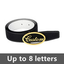 Customized Name Oval Belt Buckle for Men Women Vintage Jewelry Father's Day Gift Stainless Steel Letters Belt Buckle Best Man