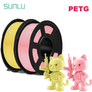 SUNLU 2KG 3D PLA/PETG/PLA PLUS/Clear Filament 1.75mm 2Roll 1KG 3D Printer Neatly Wound 3D Filament for 3D Printer& 3D Pen