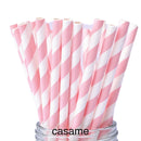 25pcs Foil Gold Silver Disposable Drinking Paper Straws Rainbow for Birthday Wedding Christmas Party Event Supplies