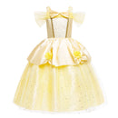 Girls Aurora Belle Rapunzel Sofia Princess Dress Halloween Easter Cosplay Costume Party Kids Dresses for Girls Children Clothing