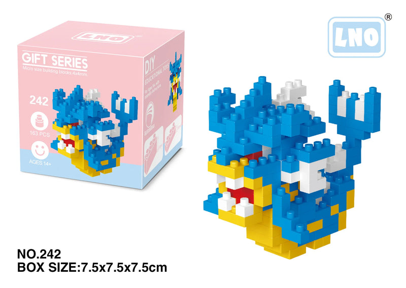 Pokemon Small Blocks Nanoblock Charizard Kyogre Groudon Rayquaza Model Education Graphics Toys for Kids Birthday Gift Toys