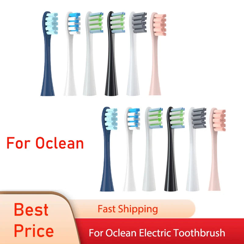 For Oclean Flow/X/ X PRO/ Z1/ F1/ One/ Air 2 /SE Replacement Heads Brush Heads Soft DuPont Sonic Toothbrush Vacuum Bristle