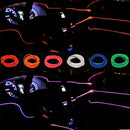 5M Universal Auto-Innenbeleuchtung, weißer LED-Streifen, Dekoration, Girlande und Drahtseilrohr, flexible Neonlichter mit USB-Anschluss