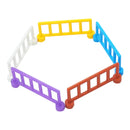 Big Size Block Bricks Train Tracks  Traffic Stop Lights Straight Duploes Black Accessories DIY Hot Toys For Children Baby Gift