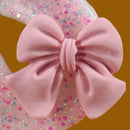 2th Birthday Candles Number 2 Candles with Pink Glitter Bow Happy Birthday Cake Topper Decoration for Party Celebrations