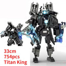 Skibidi Toilet Clock Man Building Blocks Toys Cameraman Speakerman Monitor Titan Tv Man Juguetes Brick Model Toys Gift For Kids