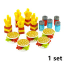 City Food Hamburger Fries Accessories Friends MOC Building Blocks Drinks Fruit Vegetable Bread Fish Bottle Parts MOC Brick Leduo