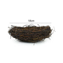 Artificial Rattan Round Nest Cages Easter Eggs Storage Simulated Bird's Nest Easter Party Tree Decoration DIY Craft Bird House