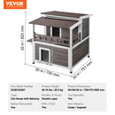 The Feral Keep | 2-Story Weatherproof Outdoor Cat Shelter