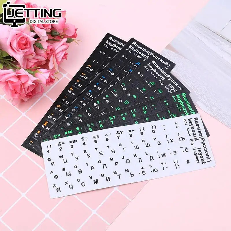 Russian Keyboard Cover Stickers For Mac Book Laptop PC Keyboard 10" TO 17" Computer Standard Letter Layout Keyboard Covers Film