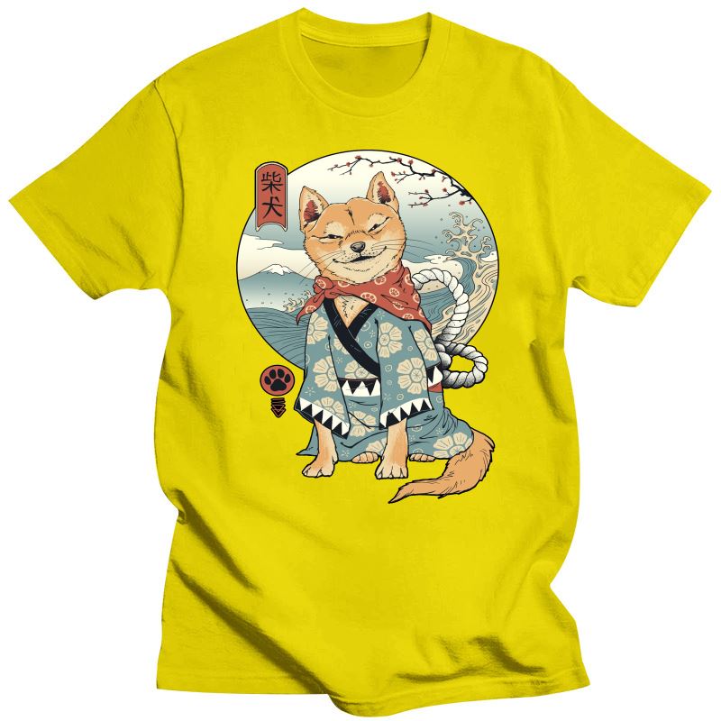 Shiba Inu Japanese Printed Funny Men/Women Tshirt Anime Shirt Oversized Clothes O-Neck Funny T Shirts for Men Tops Tees 2022