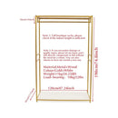 Retail Gold Clothing Racks for Boutique with Wood Shelf Heavy Duty Commercial Garment Clothes Rack Standing Hanging Rack