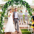 7.9FT Garden Arch Trellis Arched Balloon Climbing Plant Metal Tubular Archway