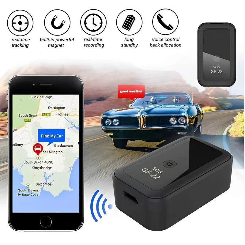 New magnetic GF22 mini car Tracker GPS anti-theft vehicle locator real time mini accurately SIM message positioner SOS Alarm dev